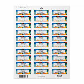 Étiquette Formes Bauhaus (Feuille entière)