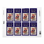 Étiquette Fournitures de brassage à la maison Bière Party Pi (Feuille entière)