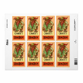 Étiquette Fournitures maison Bière Fun Party Monster Étiquet (Feuille entière)