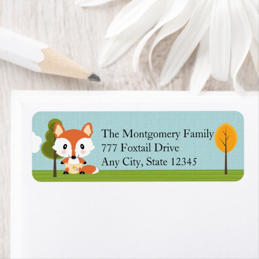 ÉTIQUETTE FOX DANS LES DIAPÈRES (En situation)