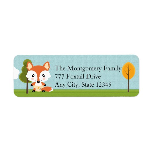 ÉTIQUETTE FOX DANS LES DIAPÈRES (Devant)