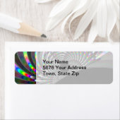 Étiquette Fractage Art déco (En situation)