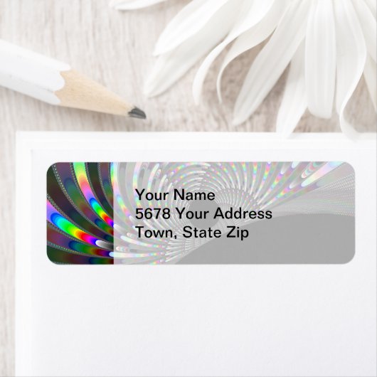 Étiquette Fractage Art déco (En situation)