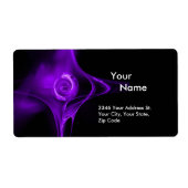 Étiquette FRACTAL ROSE 1 Violet violet noir (Devant)