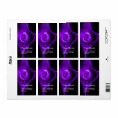 Étiquette FRACTAL ROSE 1 Violet violet noir (Feuille entière)