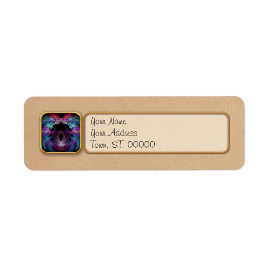 Étiquette Fractale - Christ - Ailes d'Anges (Devant)