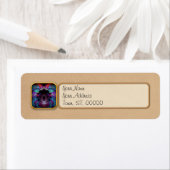 Étiquette Fractale - le Christ - ailes d'anges (En situation)