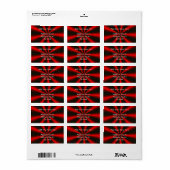 Étiquette Fractalscope 26 (Feuille entière)
