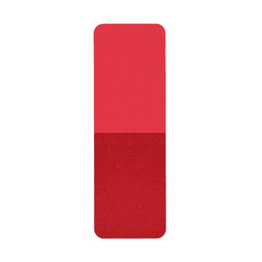 Étiquette Fractionnement de texture rouge Conception personn (Devant)