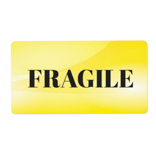 Étiquette Fragile (Devant)