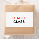 Étiquette Fragile - Emballage et déplacement de verre (En situation)