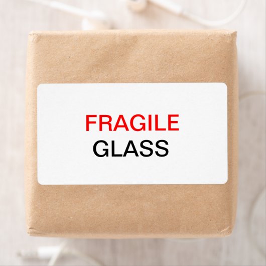 Étiquette Fragile - Emballage et déplacement de verre (En situation)