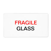 Étiquette Fragile - Emballage et déplacement de verre (Devant)