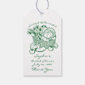 Étiquette Fraîche De La Fête des mariées Du Marché (Dos)