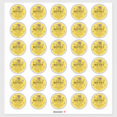 Étiquette frais Jar de miel 2" | abeille (Feuille)