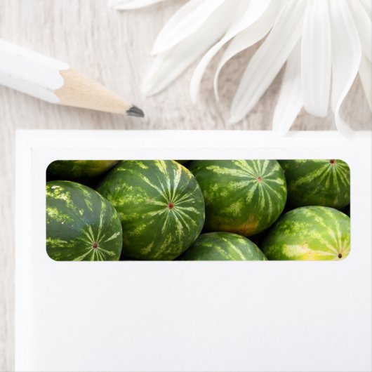 Étiquette Fraise au Marché (En situation)