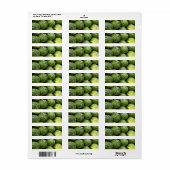 Étiquette Fraise au Marché (Feuille entière)