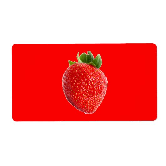 Étiquette Fraise d'été (Devant)