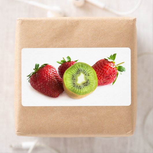 Étiquette Fraise et kiwi (En situation)
