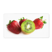 Étiquette Fraise et kiwi (Devant)
