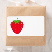 Étiquette Fraise rouge. (En situation)