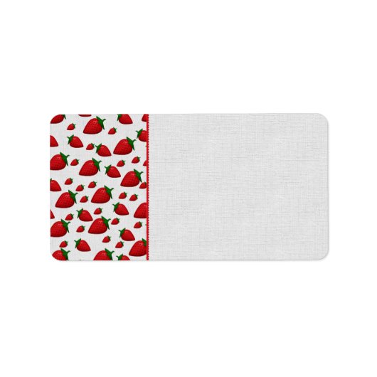 Étiquette Fraises (Devant)