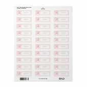 Étiquette Fraises Deux Douces 2e Adresse d'anniversaire (Feuille entière)