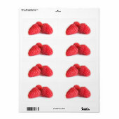 Étiquette Framboise (Feuille entière)