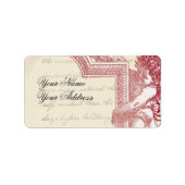 Étiquette Frame de Cherub, en framboise, (Devant)