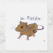 Étiquette français du vin de souris (Étiquettes simples)