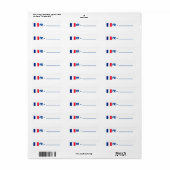 Étiquette France id postcrossing (Feuille entière)