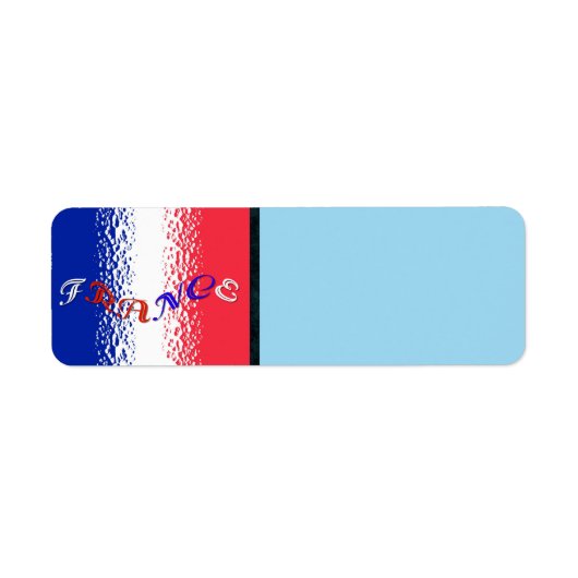 Étiquette France Return Address Label (Devant)