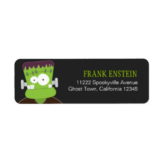 Étiquette Frankenstein Monster Adresse de retour