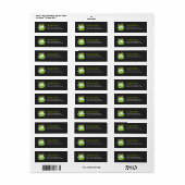 Étiquette Frankenstein Monster Halloween Retourner Adresse L (Feuille entière)