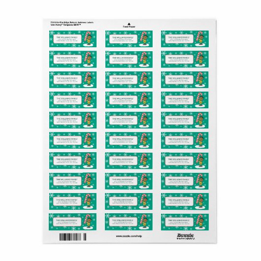 Étiquette Franklin Pepperment Candy (Feuille entière)