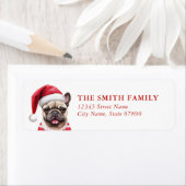 Étiquette French Bulldog Return Address Labels (En situation)