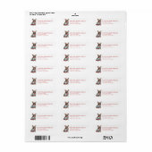 Étiquette French Bulldog Return Address Labels (Feuille entière)