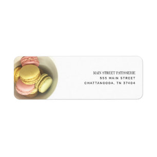 Étiquette French Macarons Bowl boulangerie pâtisserie