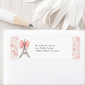 Étiquette French Toile Paris - Retour Adresse Label (En situation)