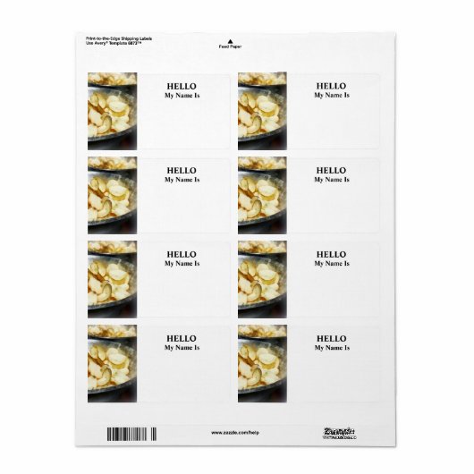 Étiquette Fresh Potato (Feuille entière)
