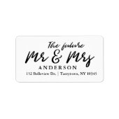Étiquette Fresh Script The Future M. et Mme. (Devant)