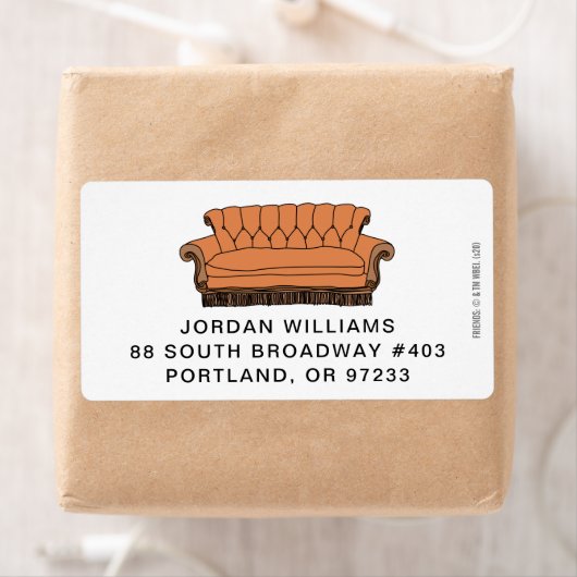 Étiquette FRIENDS™ Couch (En situation)