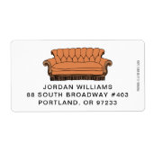 Étiquette FRIENDS™ Couch (Devant)