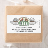 Étiquette FRIENDS™| Logo Central Perk Watercolor (En situation)