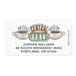 Étiquette FRIENDS™  Logo Central Perk Watercolor