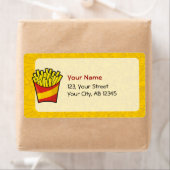 Étiquette Fries françaises (En situation)