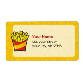 Étiquette Fries françaises (Devant)