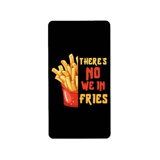 Étiquette frites (Devant)