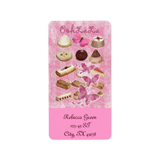 Étiquette frkery pastry cookike cake dessert (Devant)