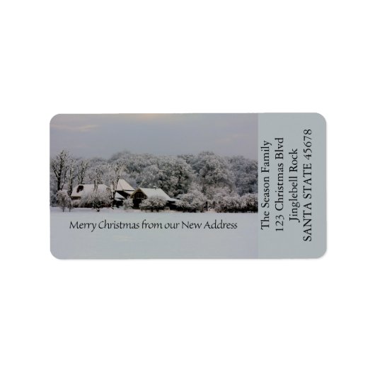 Étiquette From our new Address (Devant)